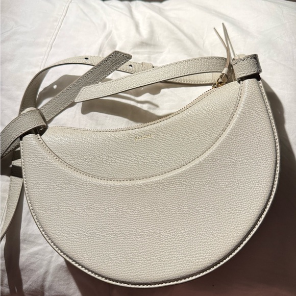 Polene Numero Dix Shoulder Bag - EDITION TEXTURED CHALK - Picture 5 of 10